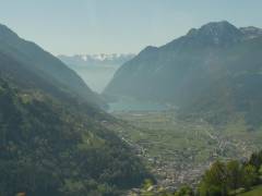 Sicht hinunter ins Valle Poschiavo