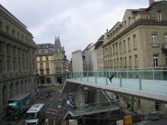 Neue Bollwerk-Passerelle, seitliche Ansicht