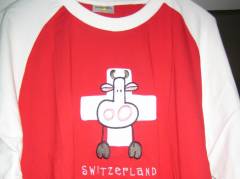 T-Shirt Switzerland mit Kuh
