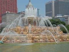 Buckhingham Brunnen im Grant Park in Chicago