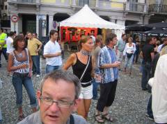 Piazza Grande in Locarno mit Heinz