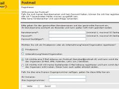 Screenshot WebStamp von PostMail