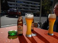 Weizenbier nach dem Spaziergang